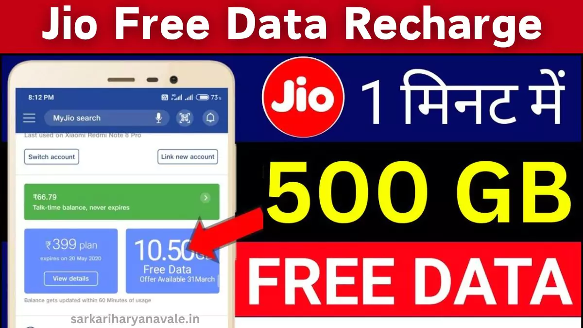 Jio Free Data Recharge 2024