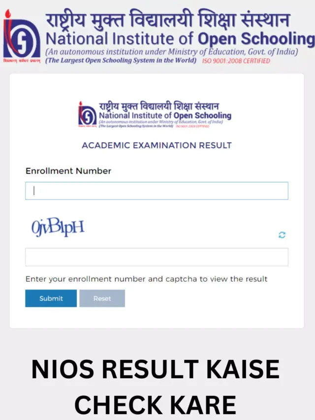 National Institute of Open Schooling Exam Date 2024