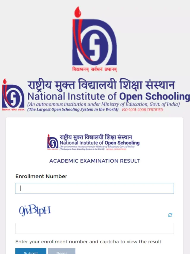 National Institute of Open Schooling Exam Date 2024