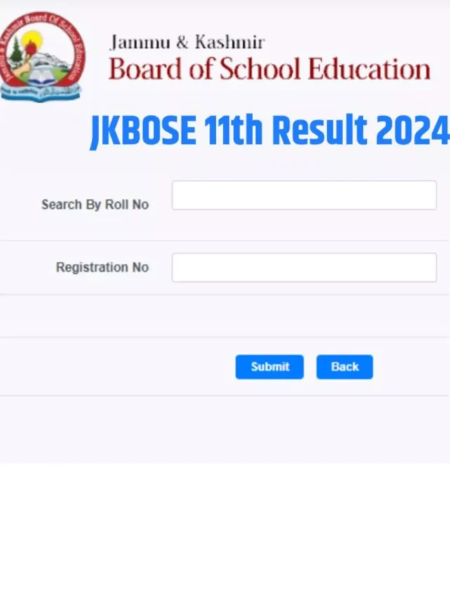 JKBOSE Class 11th Result