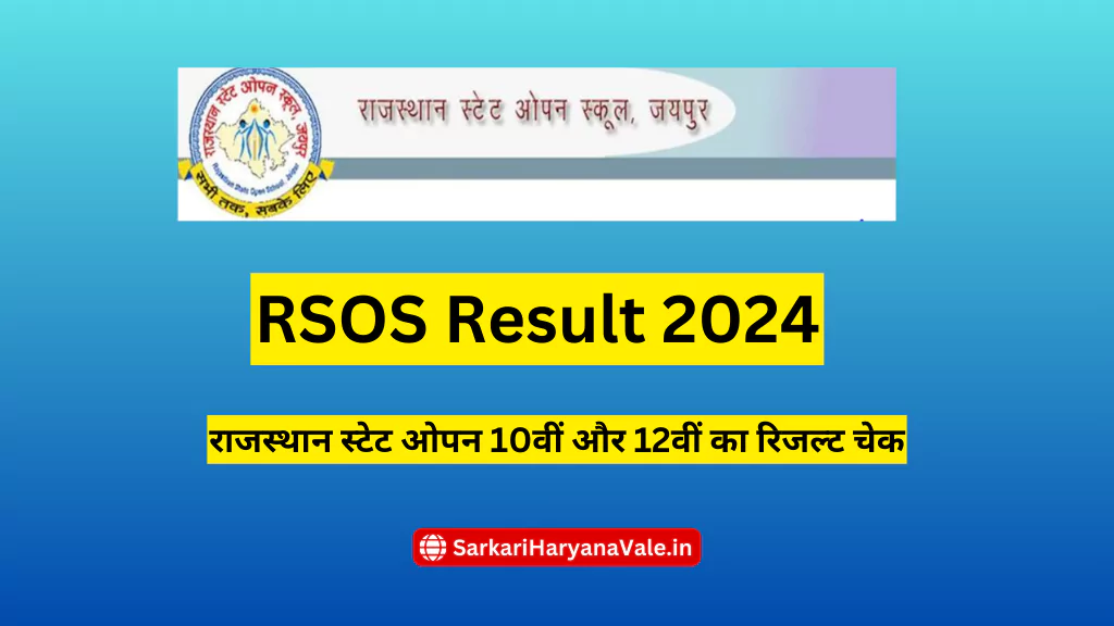 RSOS Result 2024 Class 10th 12th